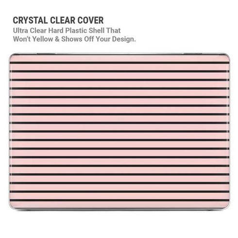 Pink and Black Stripes MacBook Air 15in (2023-2025) Case plus Skin
